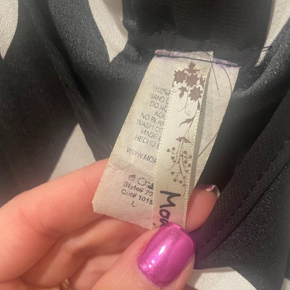 Chevron flowy tank with bow - Picture 4 of 4